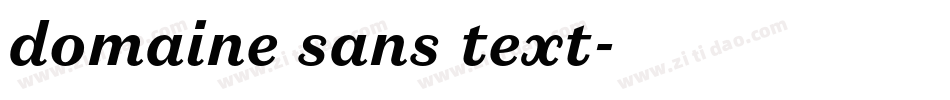 domaine sans text字体转换
